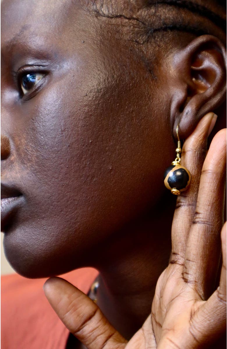 Kazuri Earth Collection - Sahara Sand Earrings, Alternate, color, Multi