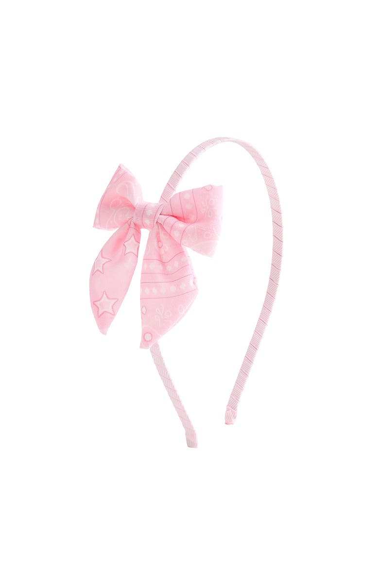 Pink Bandana Western Bow Headband, Main, color, Pink