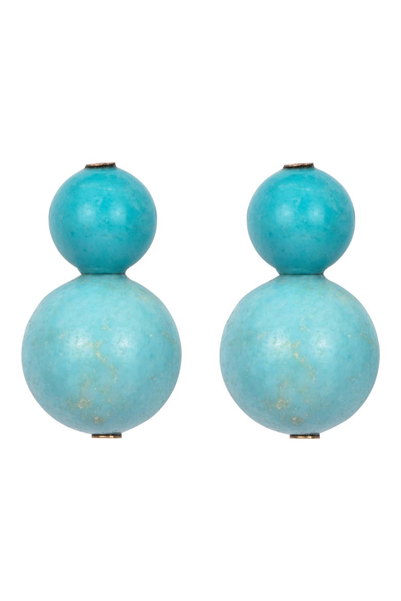 Cara Drop Earrings, Main, color, TURQUIOISE