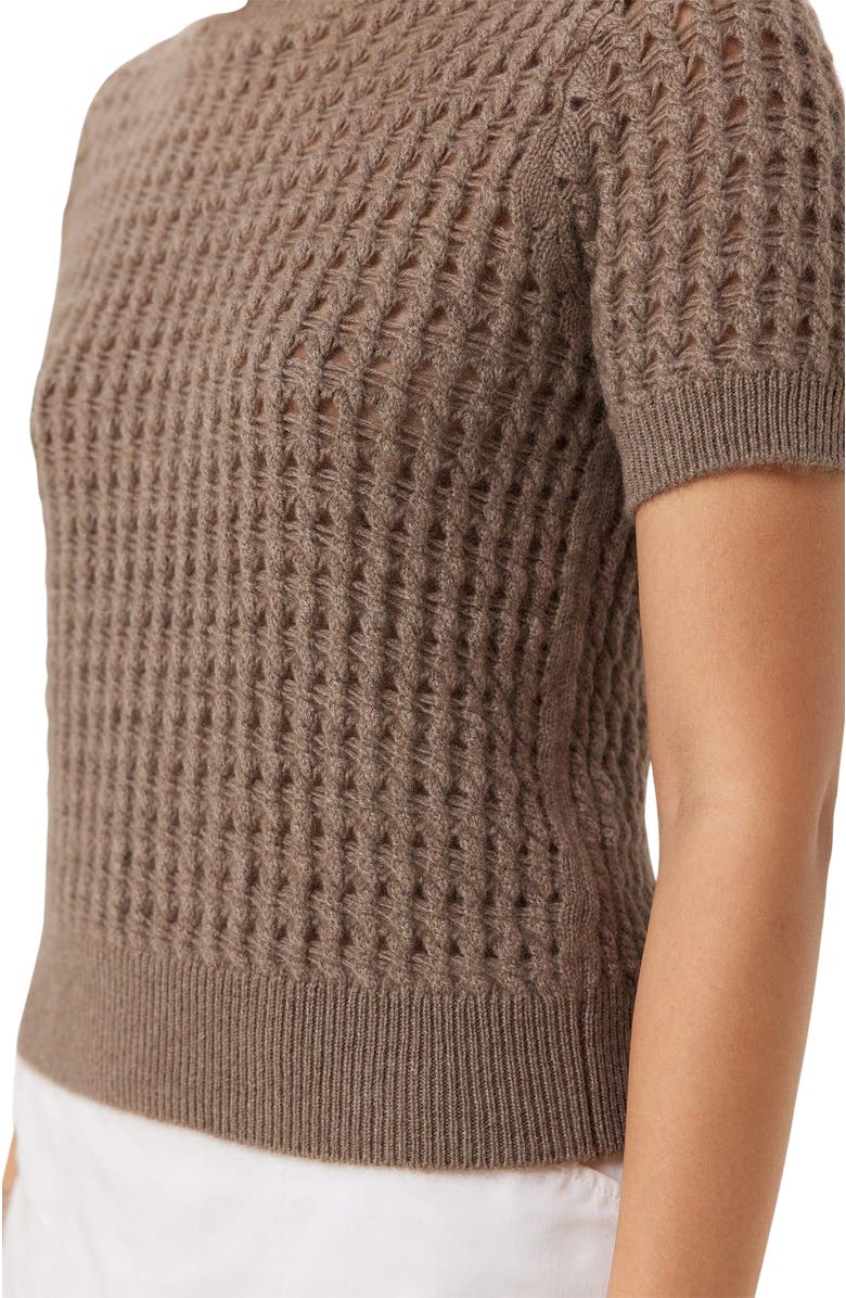 GOBI Mongolian Cashmere High-Neck Cashmere Top, Alternate, color, 