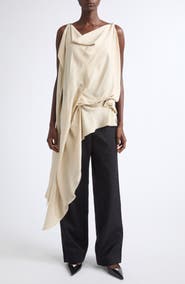 Diotima Aleatorio Asymmetrical Draped Top
