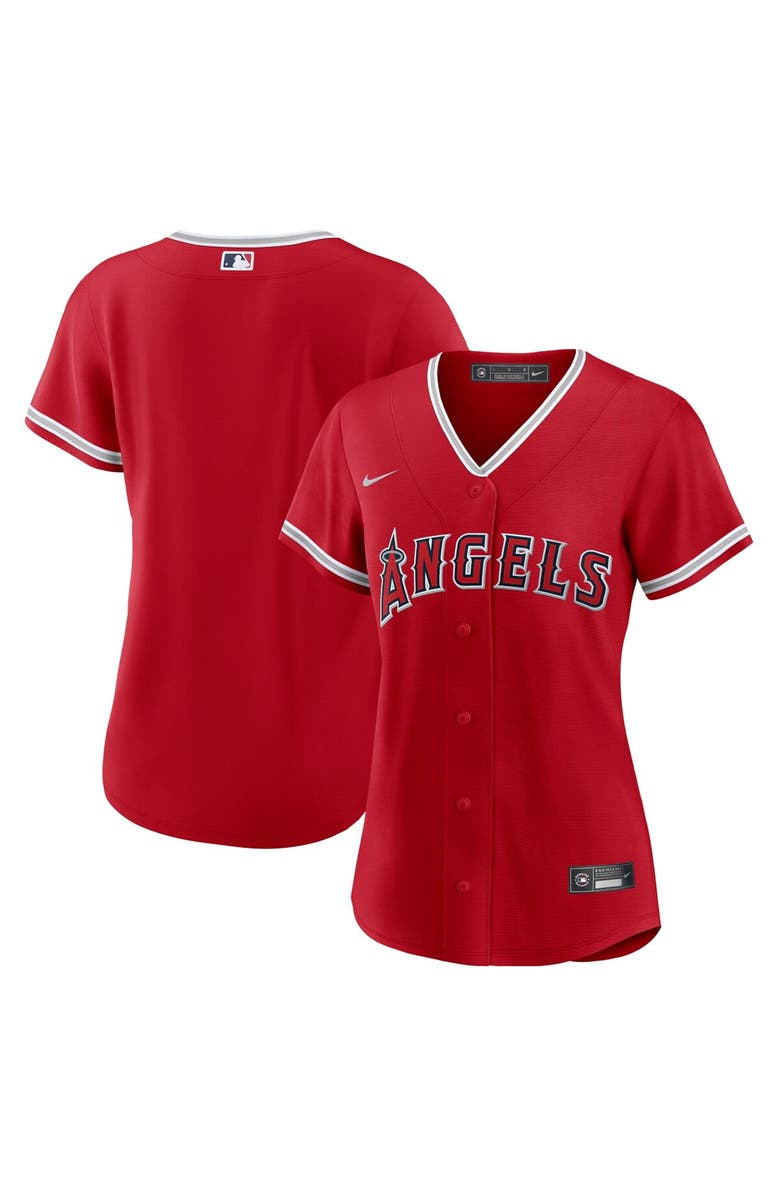 Nike Women's Nike Red Los Angeles Angels Alternate Replica Team Jersey, Main, color, Red