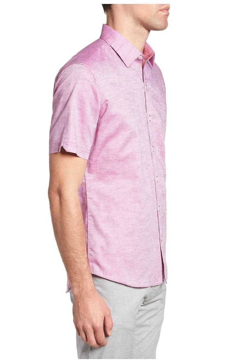 Zachary Prell Wilcox Short Sleeve Slim Fit Shirt, Main, color,