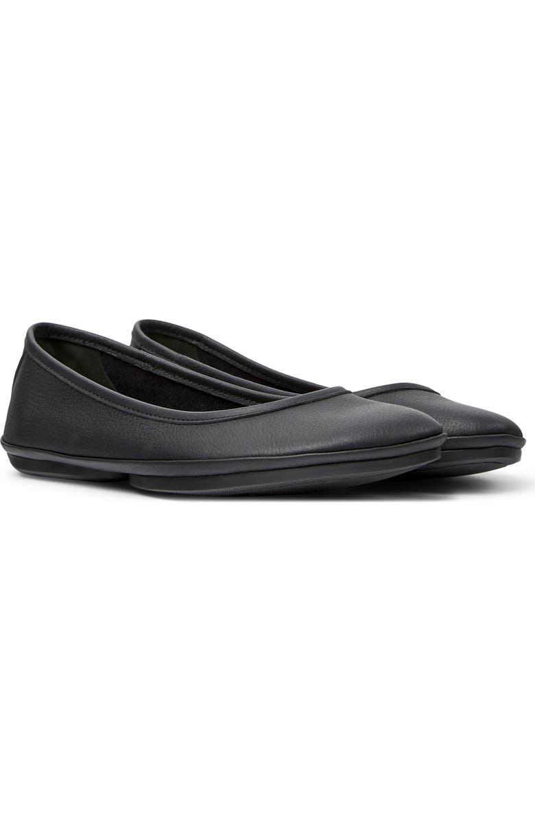 Camper Right Nina Ballet Flat, Main, color, Black
