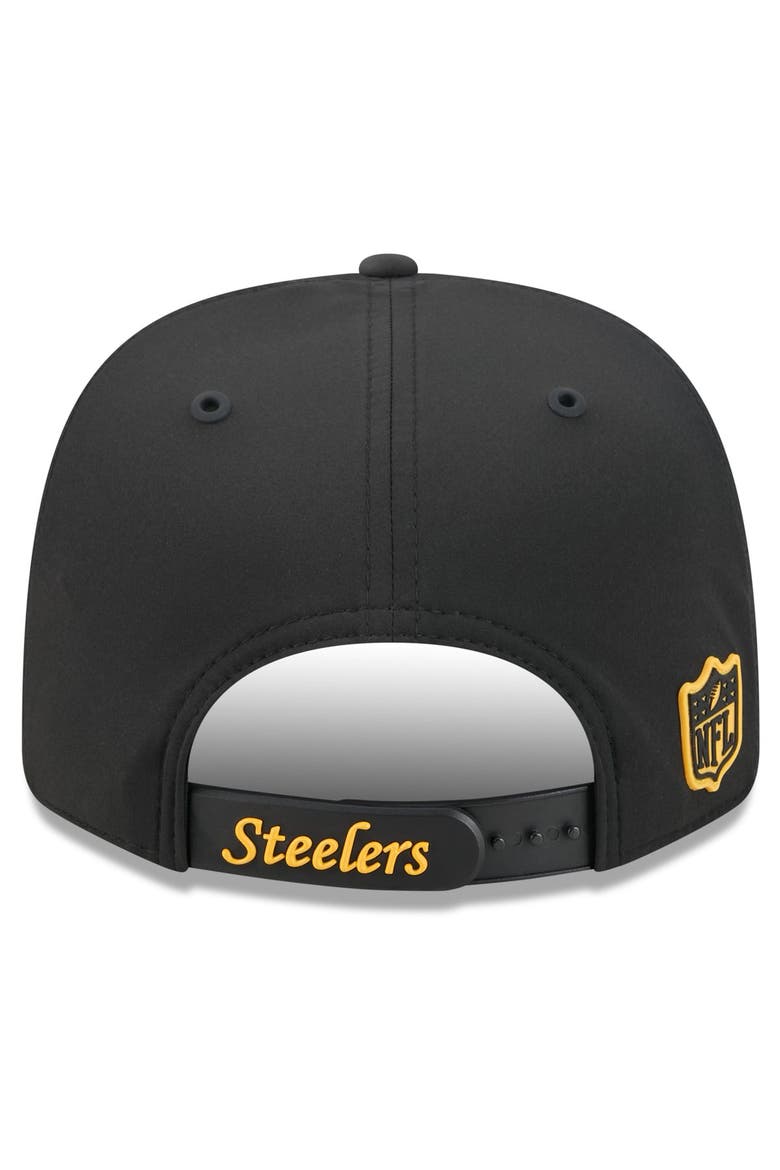 Men's New Era Black Pittsburgh Steelers 2026 Sideline Throwback 9SEVENTY Adjustable Hat, Alternate, color, Black