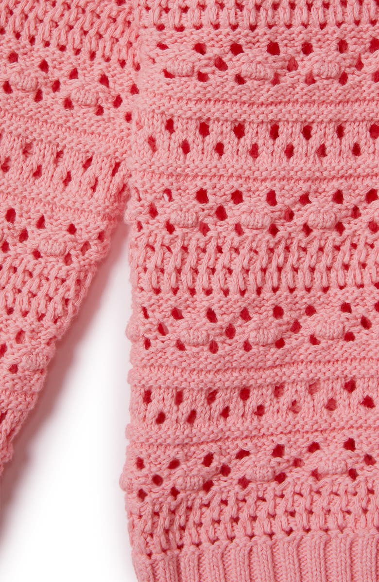 Reiss Kids' Open Stitch Cotton Crewneck Sweater, Alternate, color,