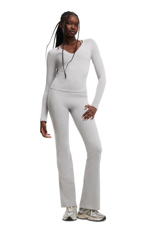 Cotton On Body Active Ultra Soft Plunge Front Long Sleeve In Gray