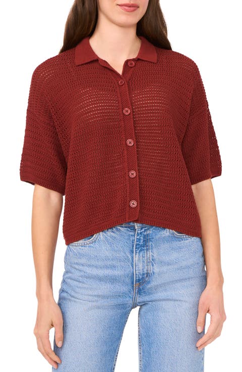 Cotton Short Sleeve Cardigan