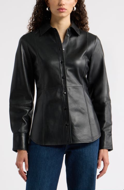 Waisted Leather Shirt