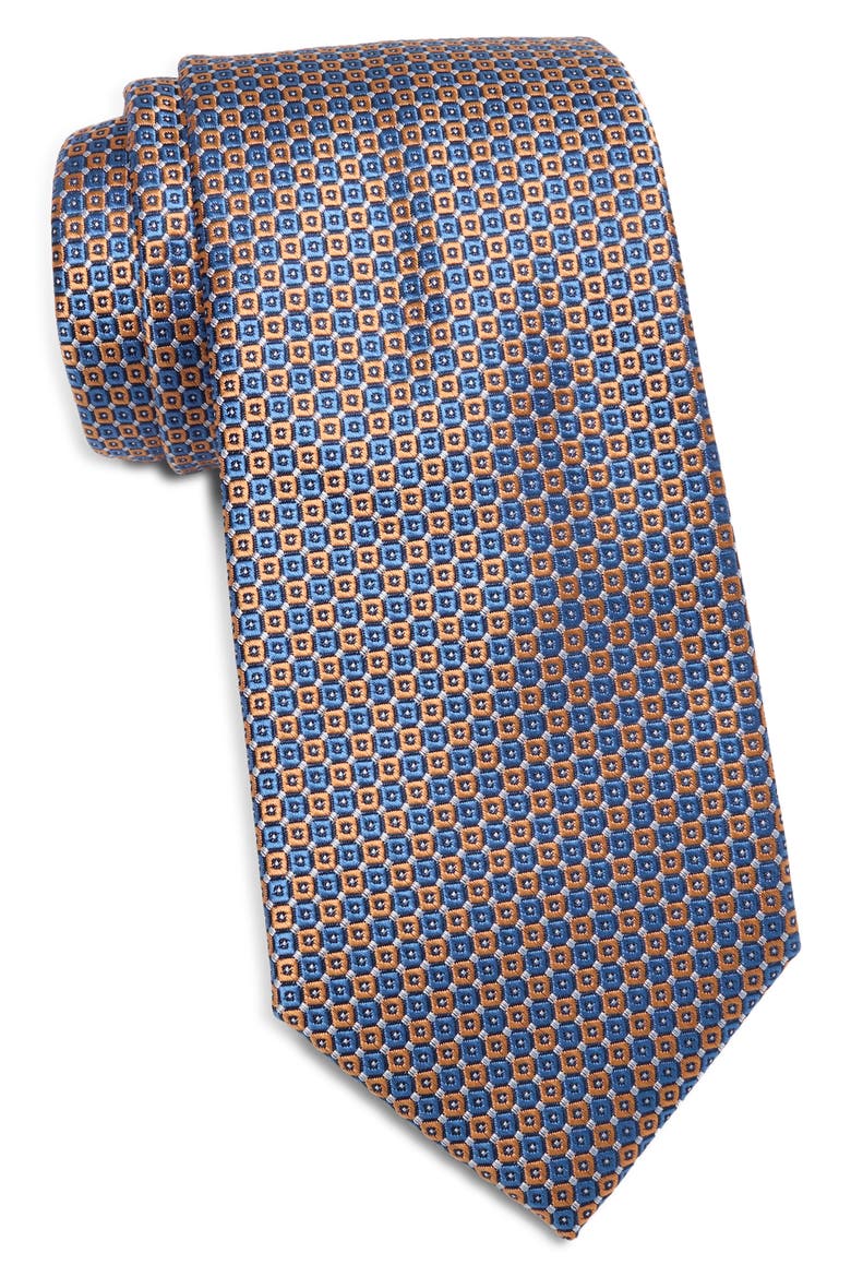 Braga Geometric Tie, Main, color, ORANGE