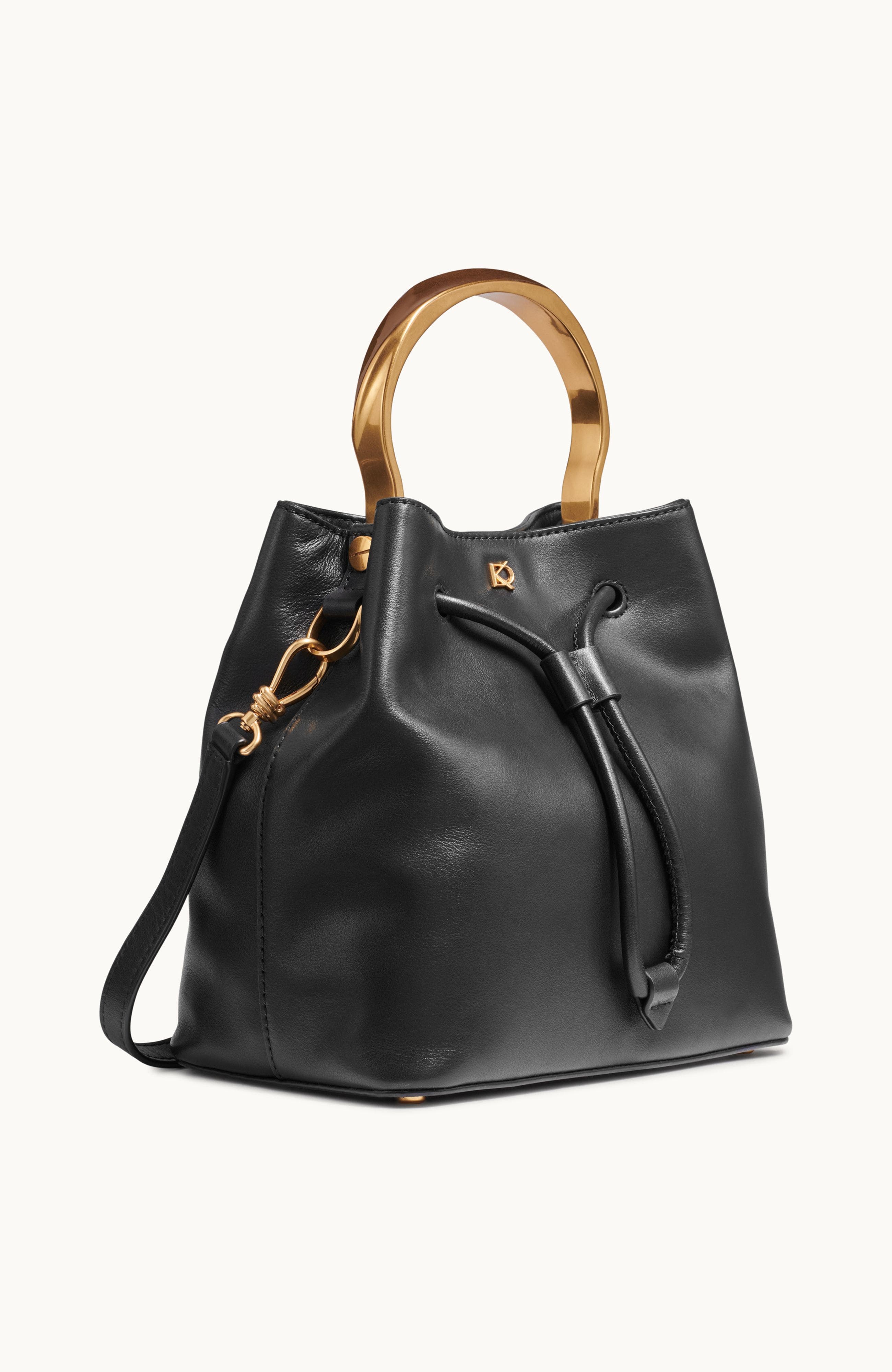 Donna Karan New York Lawrence Bucket, Alternate, color, Blk/Gold