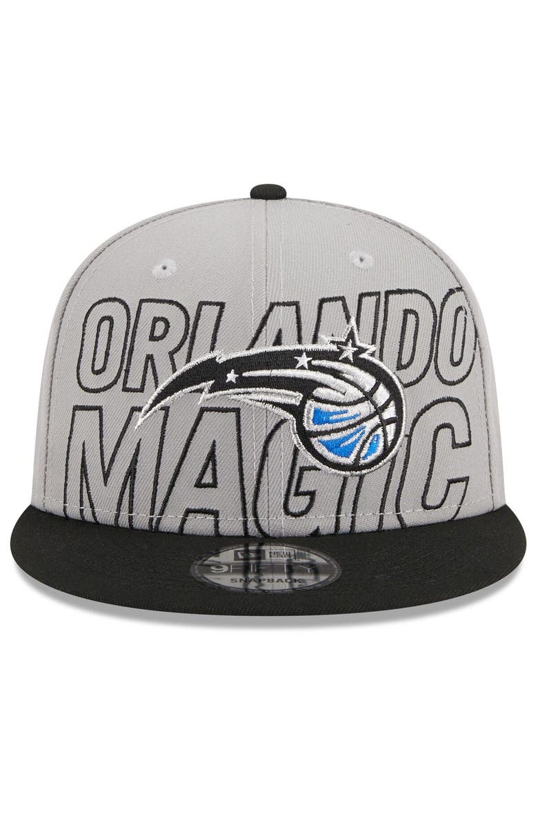 New Era Men's New Era Gray/Black Orlando Magic 2023 NBA Draft Two-Tone 9FIFTY Snapback Hat, Alternate, color,