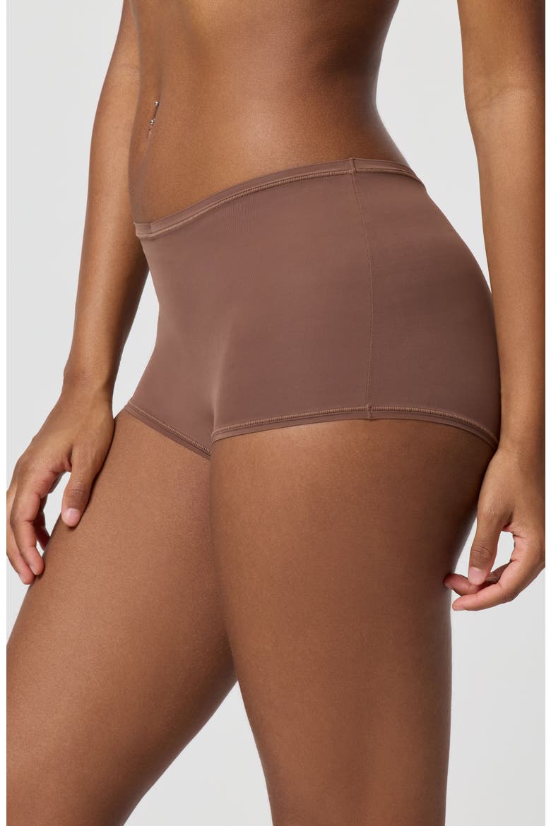 Soft Flex Boy Short, Alternate, color, CHESTNUT
