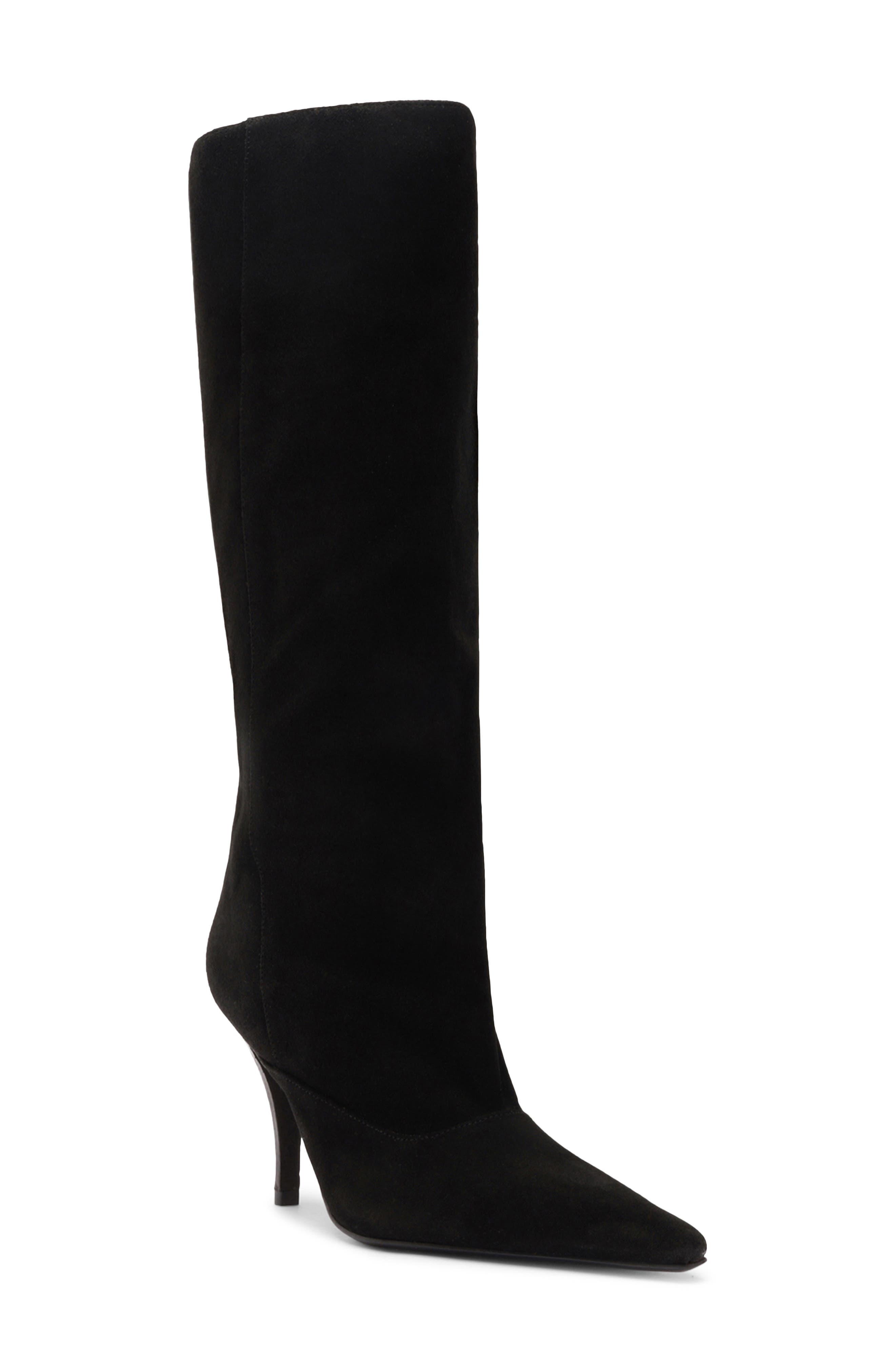 Schutz Rudy Pointed Toe Boot, Main, color, Black