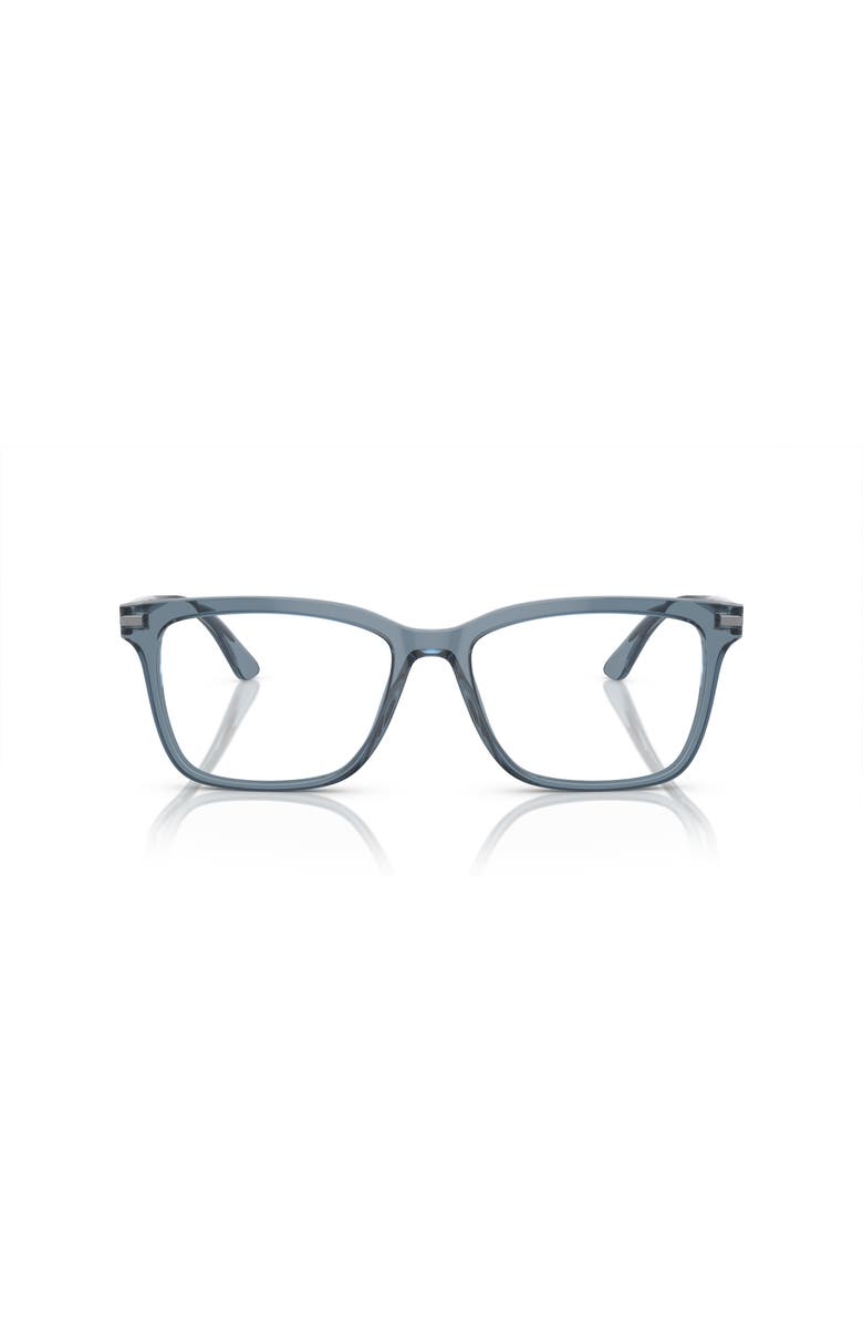 Prada 56mm Rectangle optical glasses, Alternate, color, Grey
