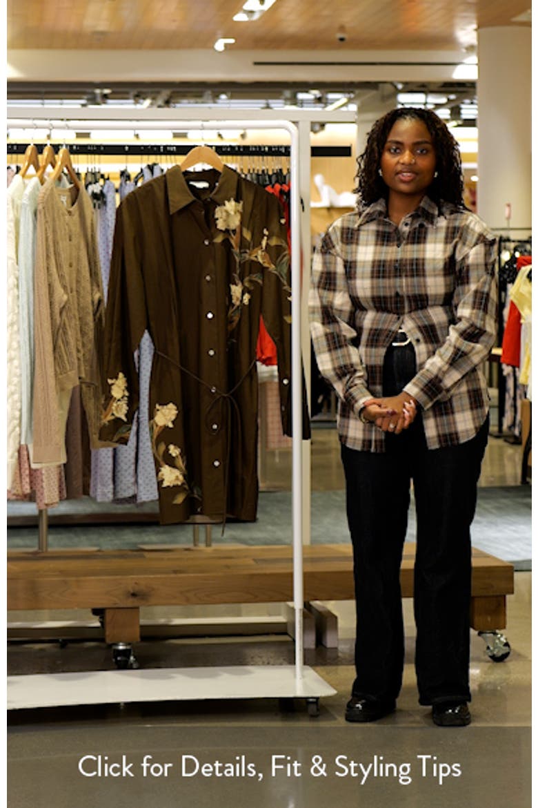 Iris Floral Print Tie Waist Long Sleeve Shirtdress video