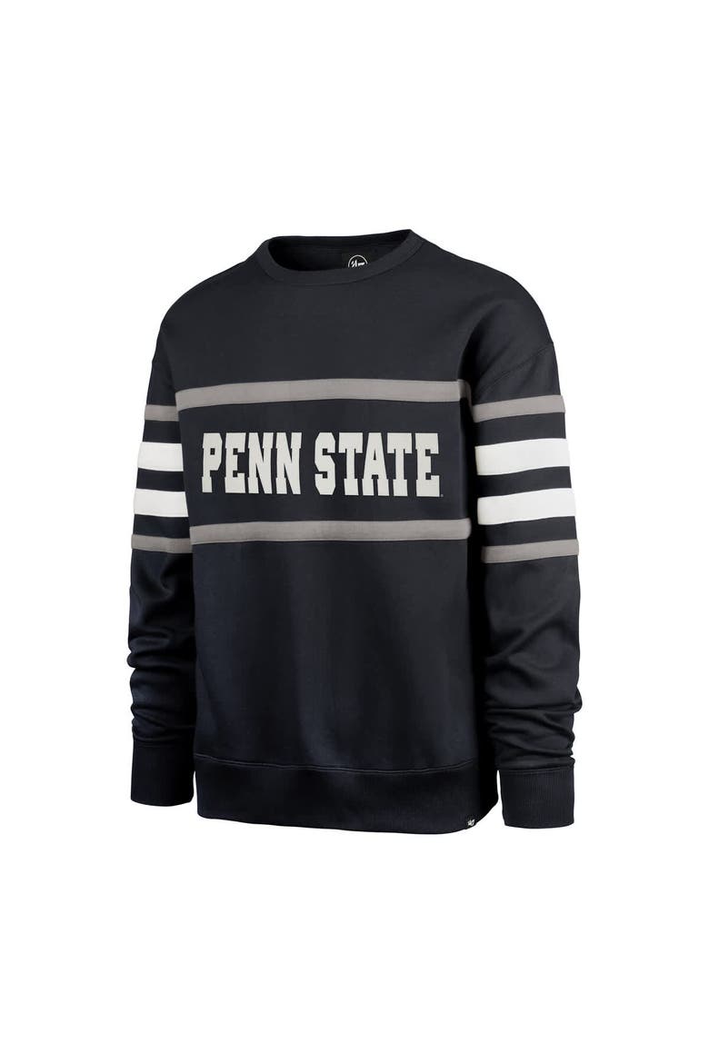 Men's '47 Navy Penn State Nittany Lions Coaches Collection Pullover Sweatshirt, Alternate, color, Navy