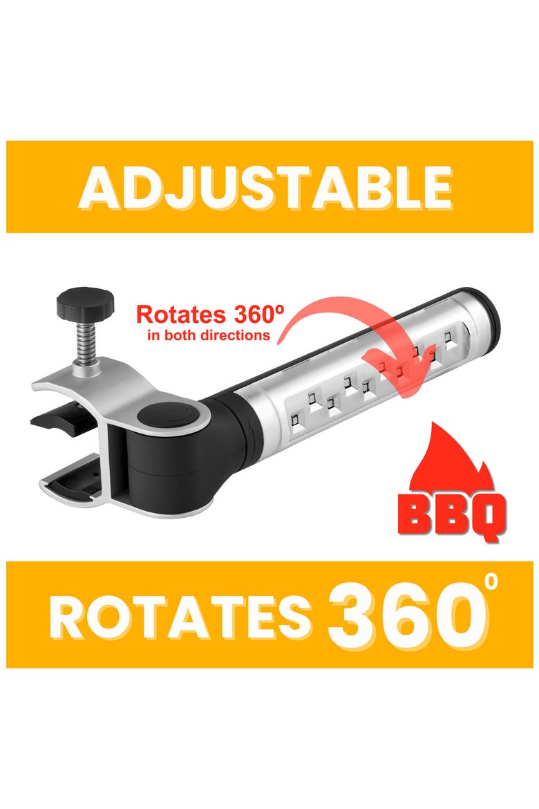 Bright LED 360-Degree Light, Alternate, color, SILVER