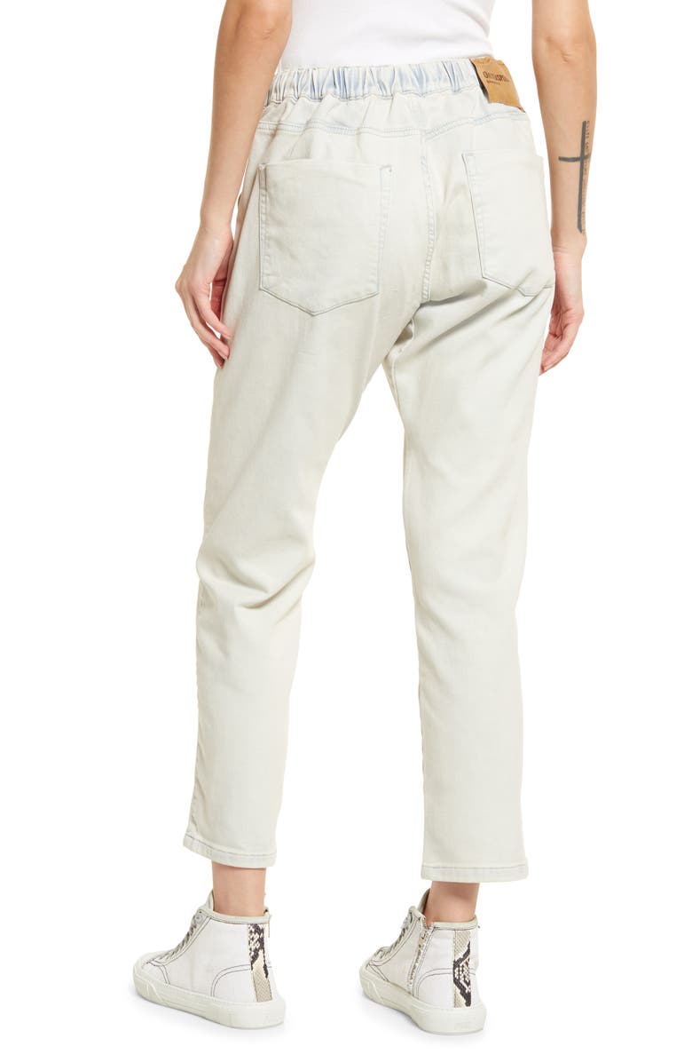 One Teaspoon Shabbies Drawstring Waist Straight Leg Jeans, Alternate, color,