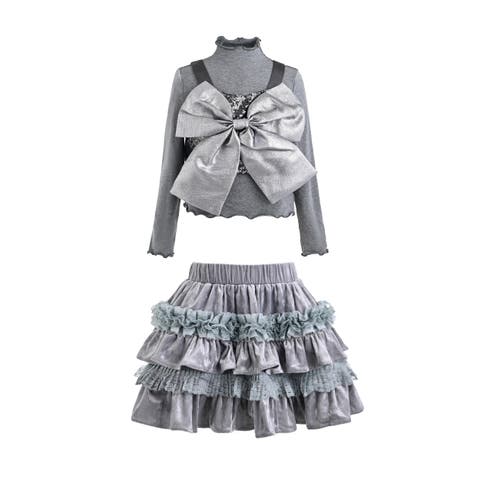 Melina Bow Ruffle Set