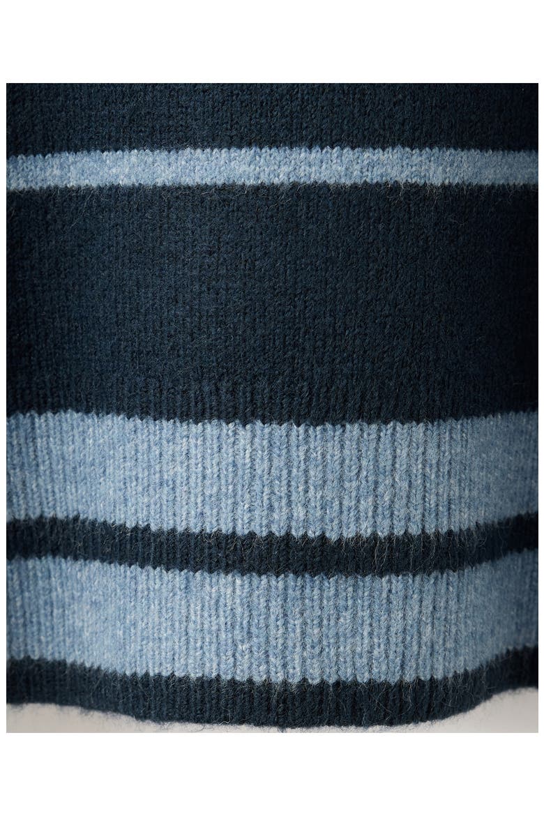 Striped Crewneck Sweater, Alternate, color, NAVY