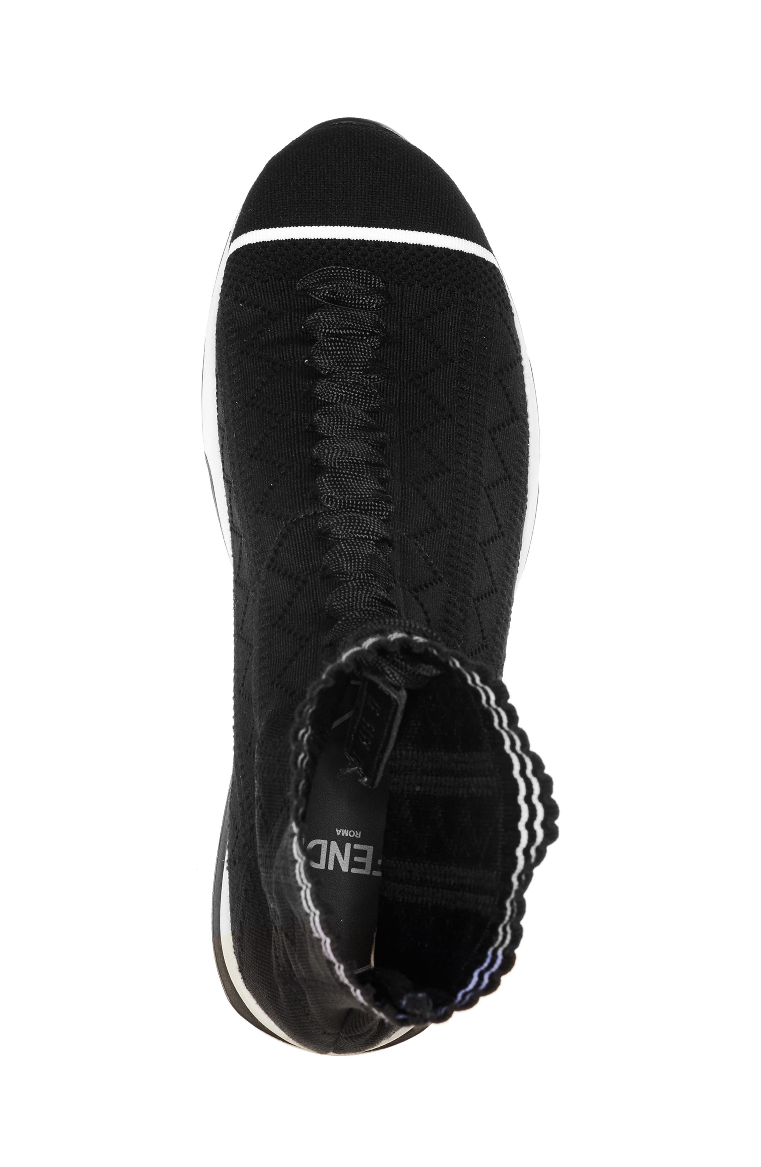 Rocko-Top Sock Sneaker, Alternate, color, BLACK/ WHITE
