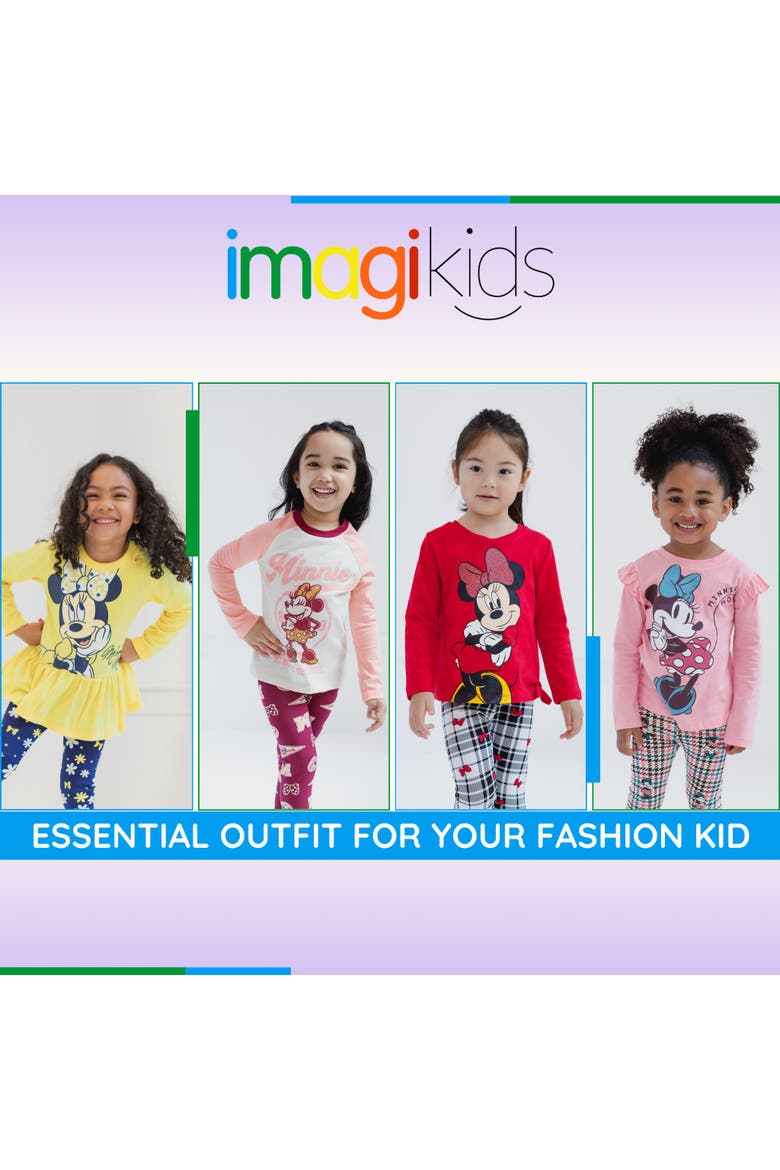 Minnie Mouse Glitter 2-Piece Tee and Leggings Set, Alternate, color, Pink Leopard Print