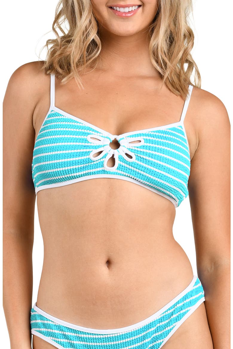 Brenton Petal Cutout Bikini Top, Main, color, LAGOON