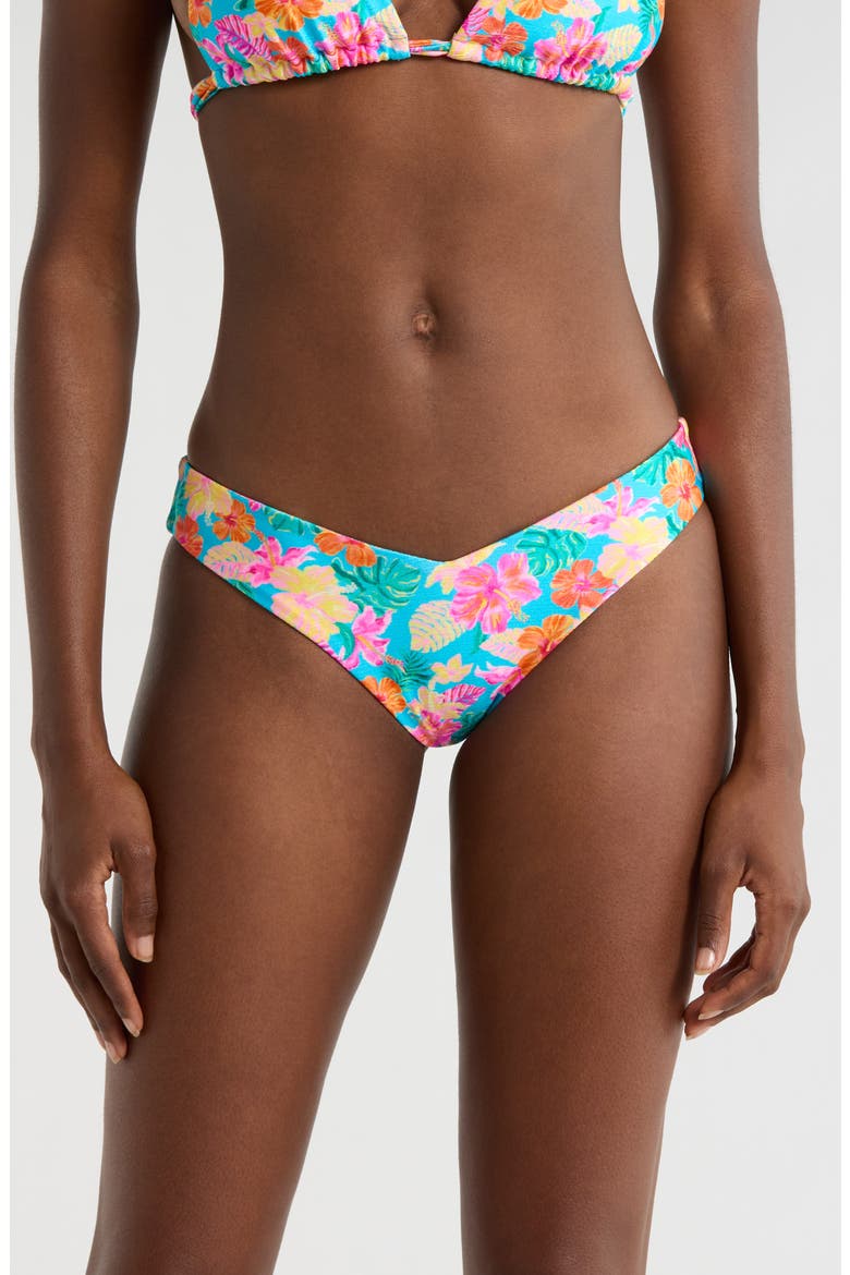 V-Cut Bikini Bottoms, Main, color, PARADISE POP