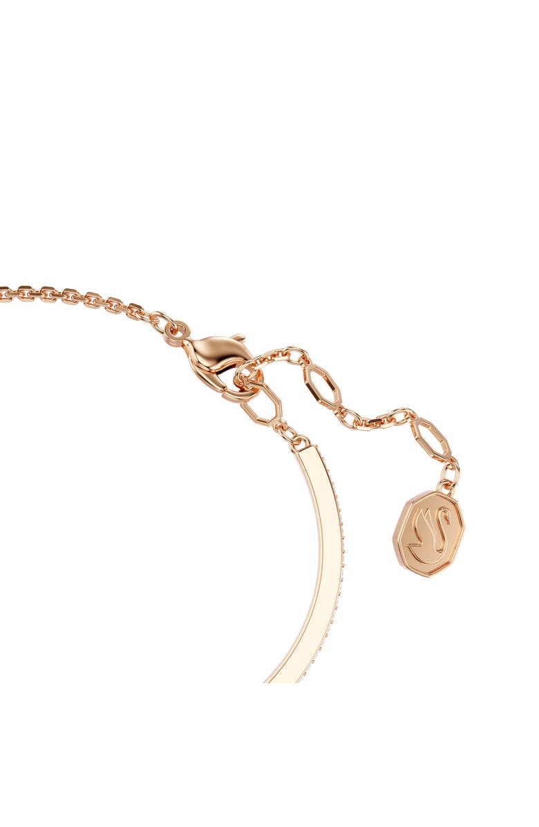 Swarovski Symbolica Horseshoe Bangle Bracelet, Alternate, color, Rose Gold