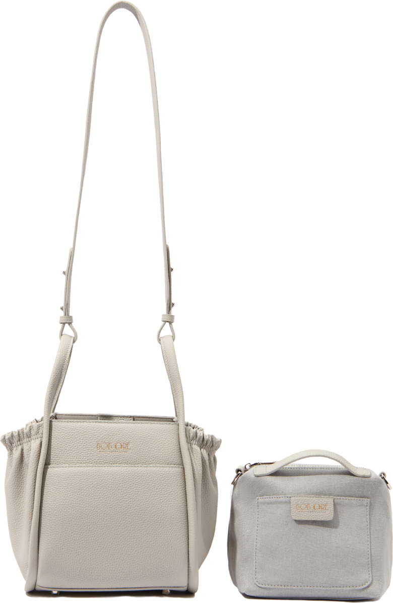 Bob Oré Blue Collection Ami Handbag, Main, color, Grey