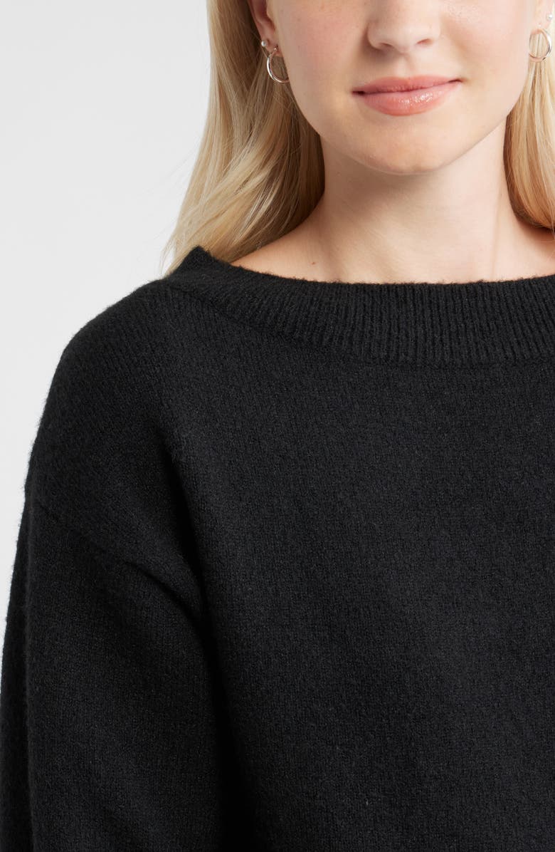 BP. Sweater Minidress, Alternate, color, Black