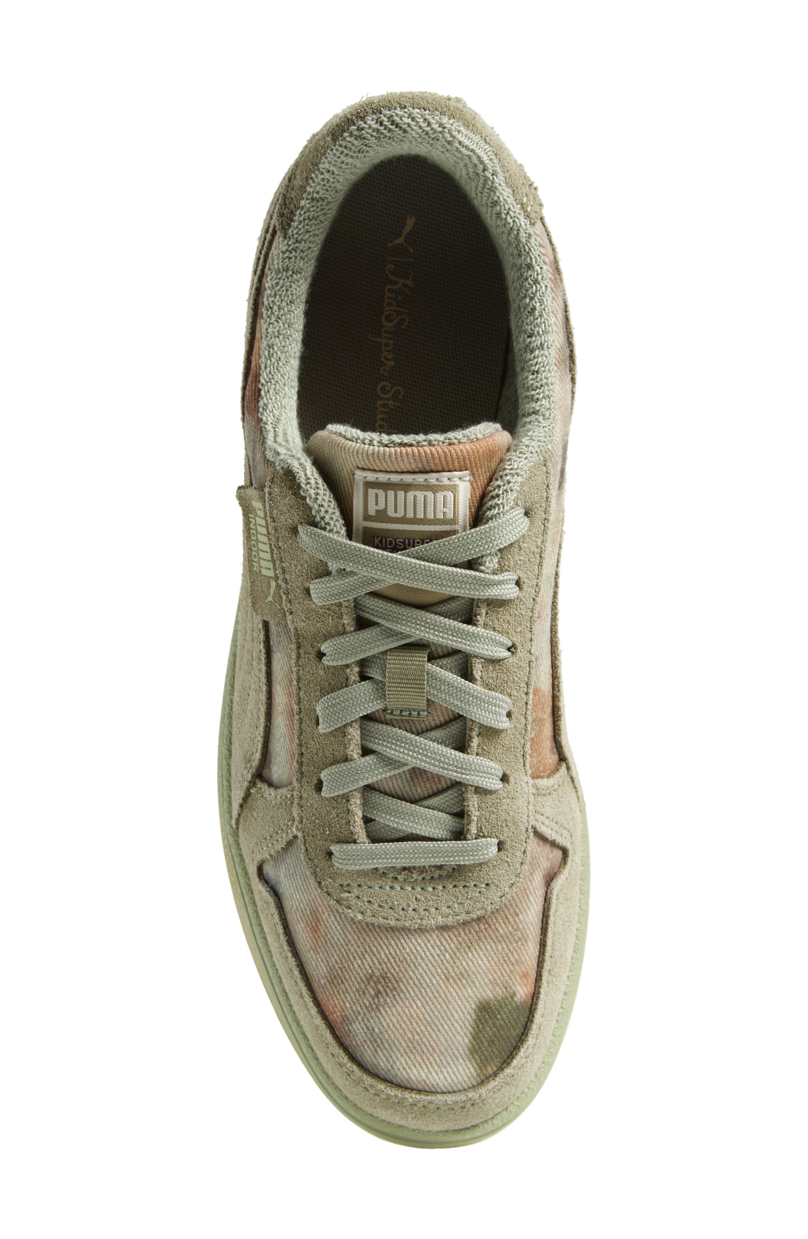 PUMA x KidSuper Indoor Distressed Sneaker, Alternate, color, Lux Army