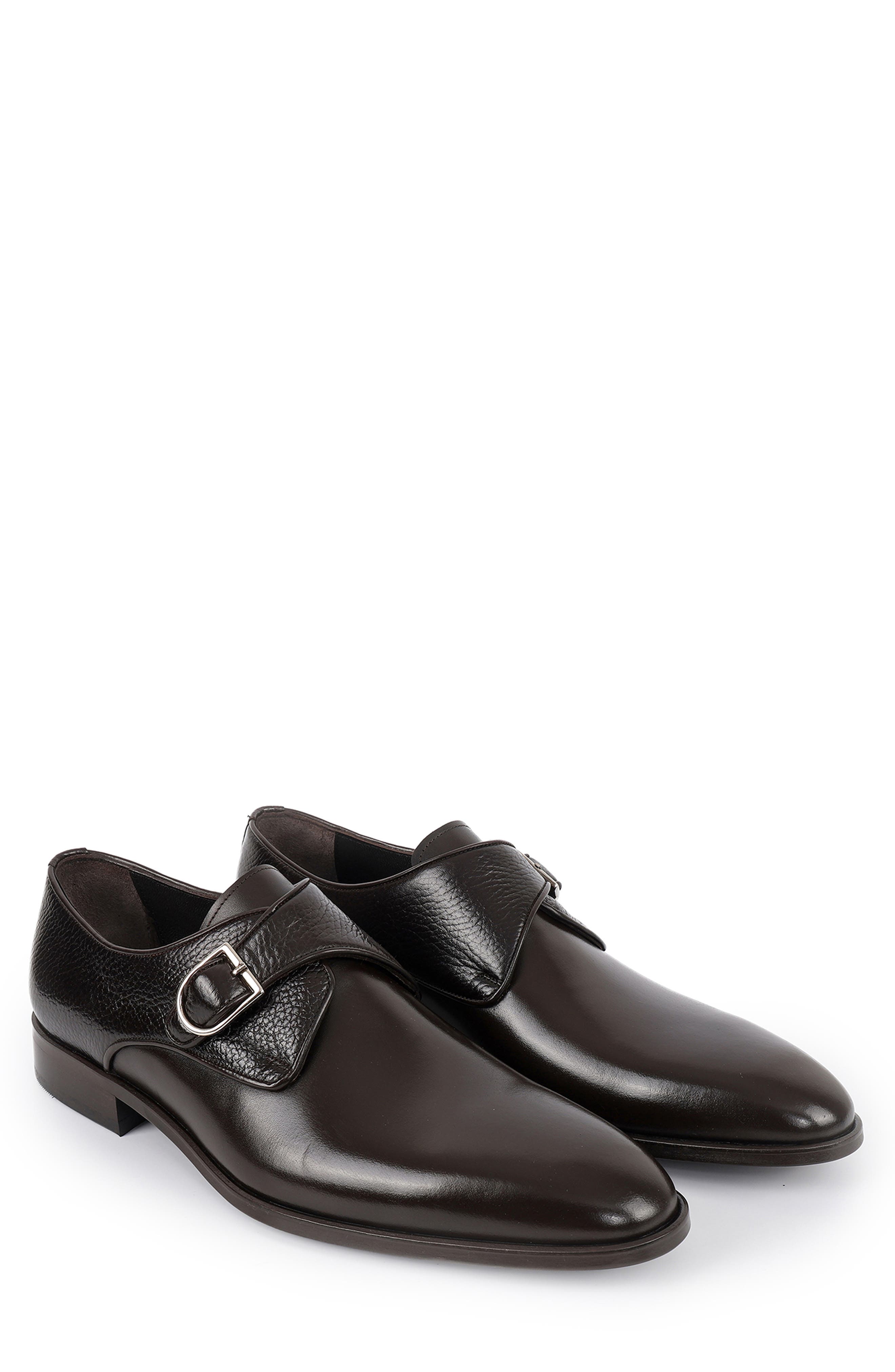 VELLAPAIS Ormy Buckle Loafer, Alternate, color, Dark Brown