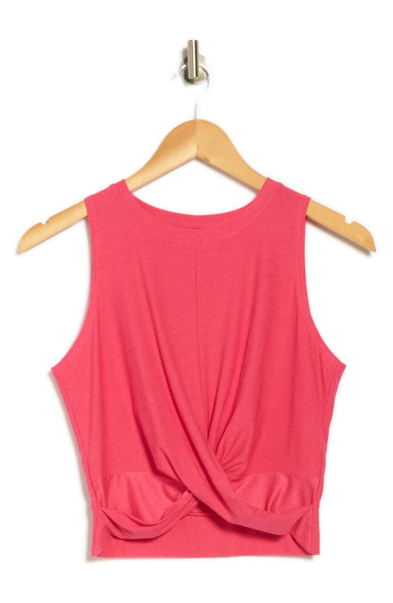 Beyond Yoga Featherweight Center Stage Crop Tank Top, Alternate, color, Vivid Pink Heather