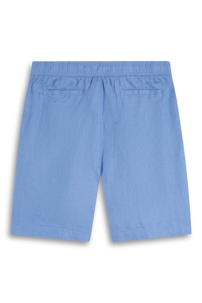Trent Drawstring Linen Shorts, Alternate, color, AIR BLUE