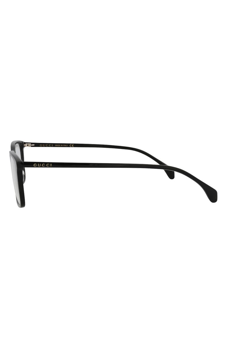 Gucci 56mm Square Reading Glasses, Alternate, color,