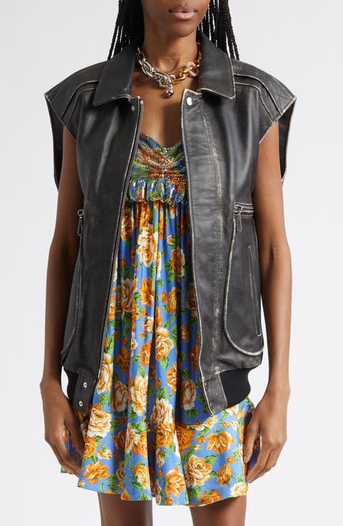 Weathered Leather Vest