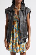 Rabanne Weathered Leather Vest