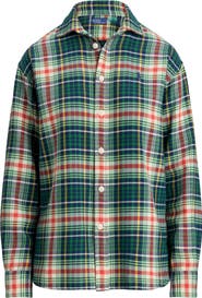 Polo Ralph Lauren Plaid Cotton Flannel Button-Up Shirt
