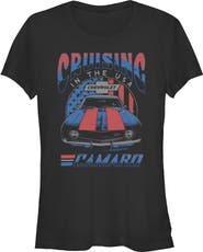 General Motors Junior's Camaro Cruising in the USA Short Sleeve Graphic T-Shirt