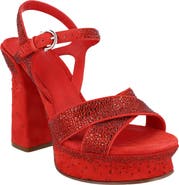 FERRAGAMO Sonya Leather Platform Sandal