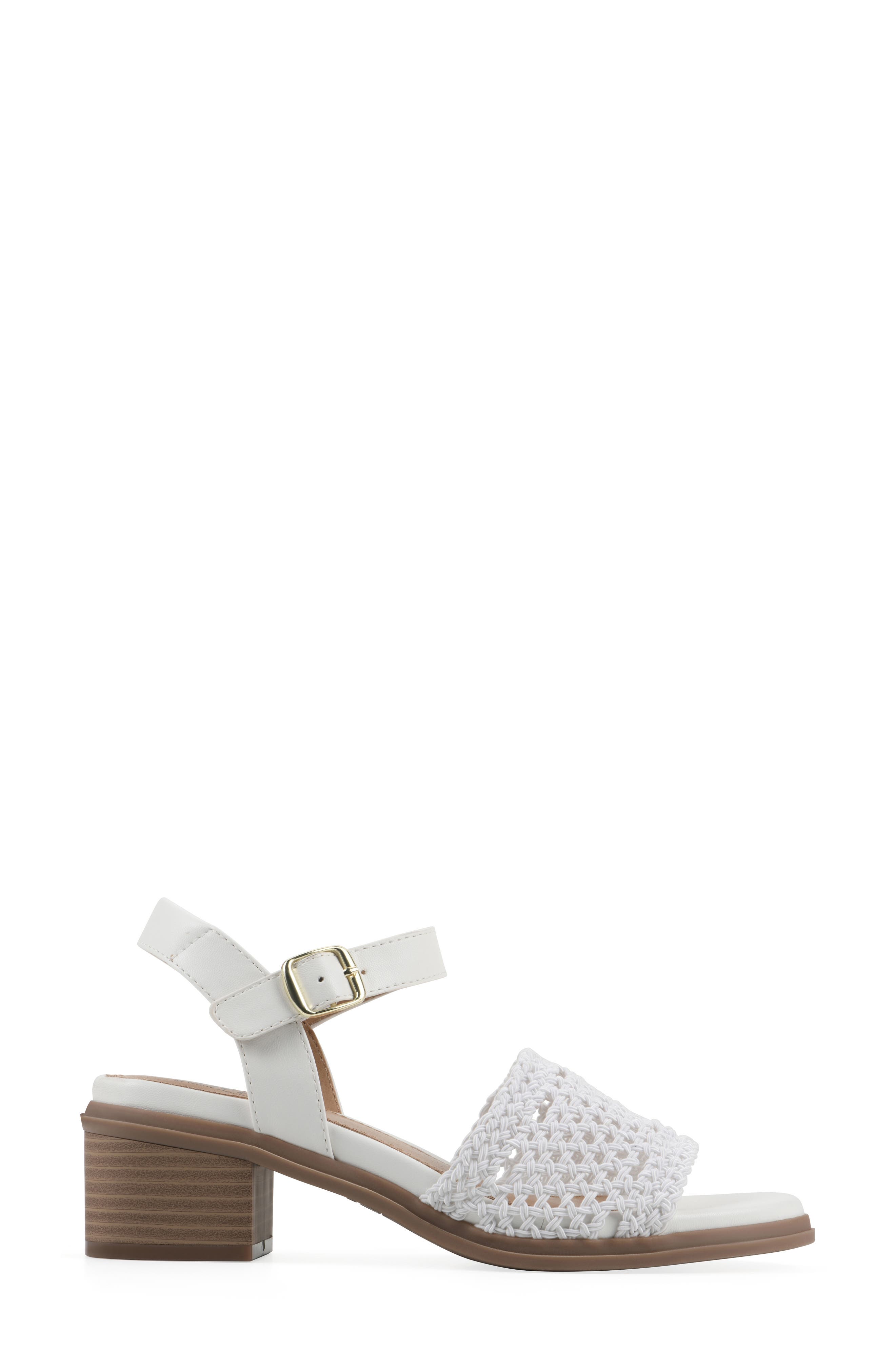 Cortland Block Heel Sandal, Alternate, color, WHITE/ BURNISHED/ SMOOTH