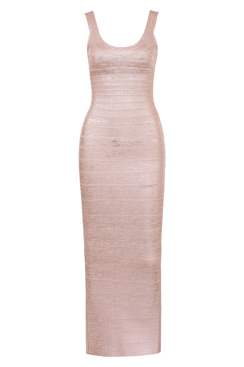 The OG Bandage Maxi Dress, Alternate, color, ROSE GOLD