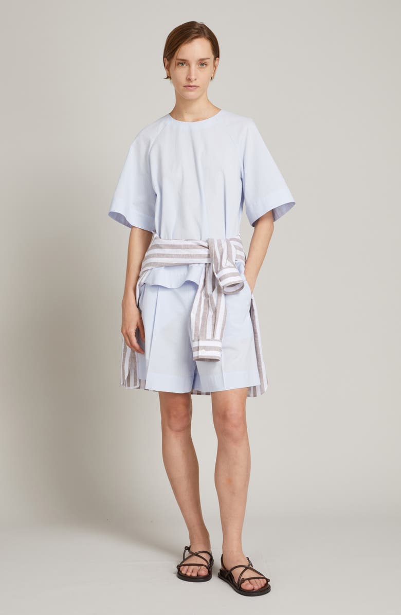 MM by Max Mara Ridente Cotton Top, Alternate, color, Sky Blue