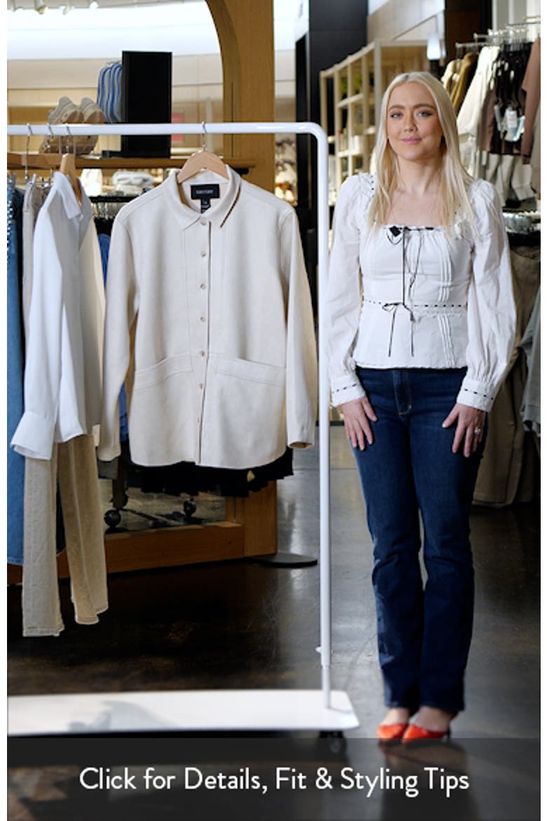 Faux Suede Shirt Jacket video