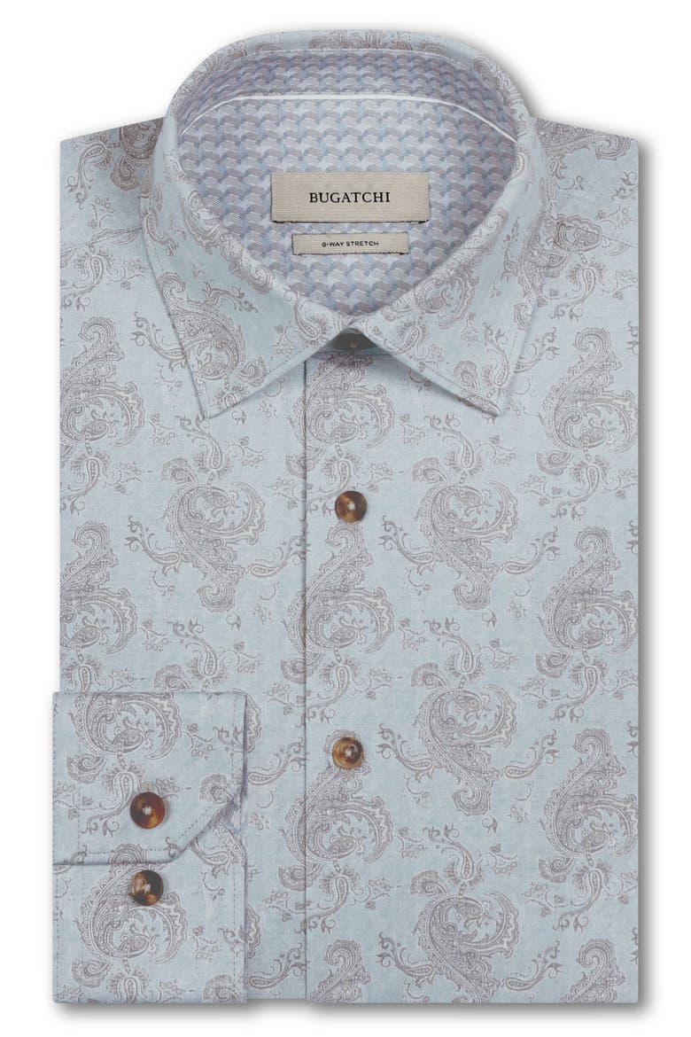 Jimmy OoohCotton® Paisley Button-Up Shirt, Alternate, color, SEAFOAM