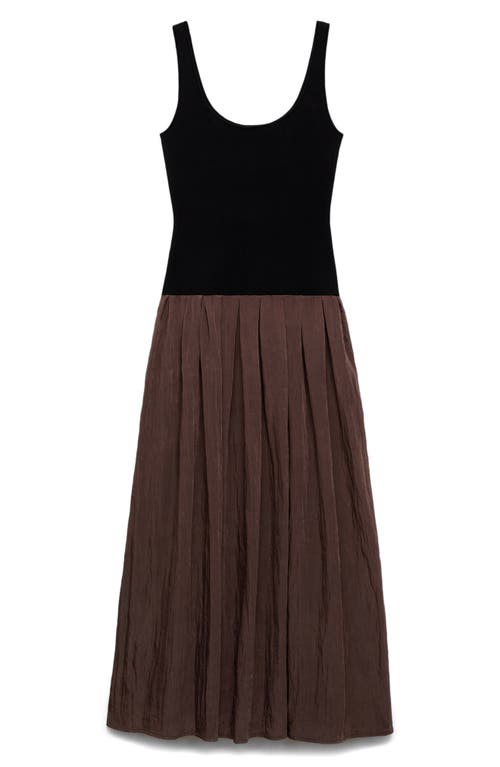 Shop Mango Pleated Tank Maxi Dress