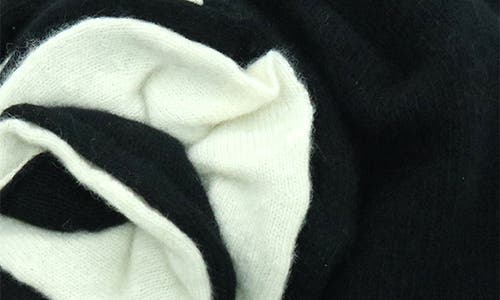 Portolano Dorset Rosette Beanie In Black