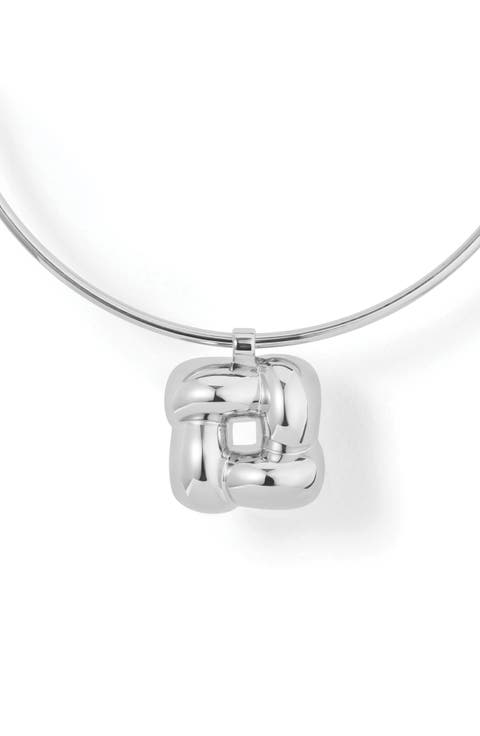 Woven Square Collar Necklace
